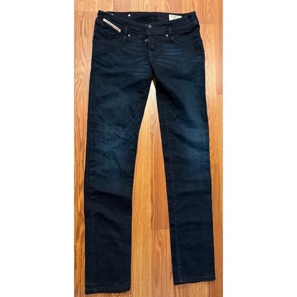 Diesel Matic 008kx Jeans Women 28x34 Slim Straight Leg Low Rise Cowgirl - Picture 2 of 9